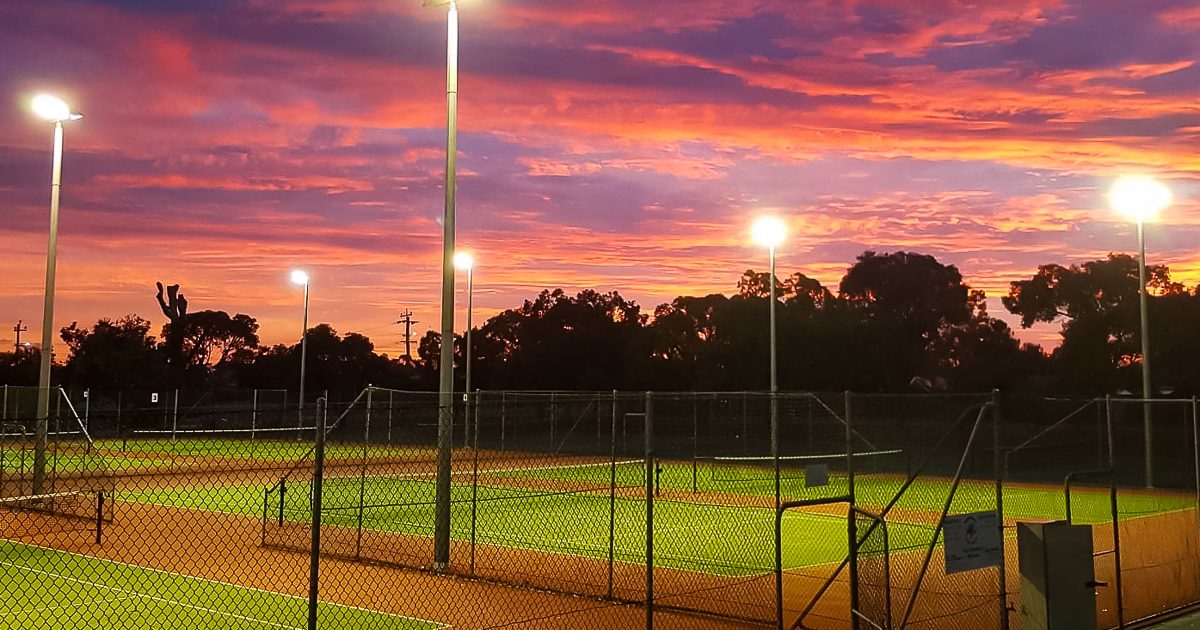 Wanneroo Tennis Club courts on Elliot Road, Wanneroo
